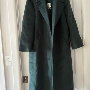 Madewell Alonzo dark green coat, excellent condition